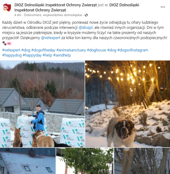 post opowiadający o wartościach DIOZ